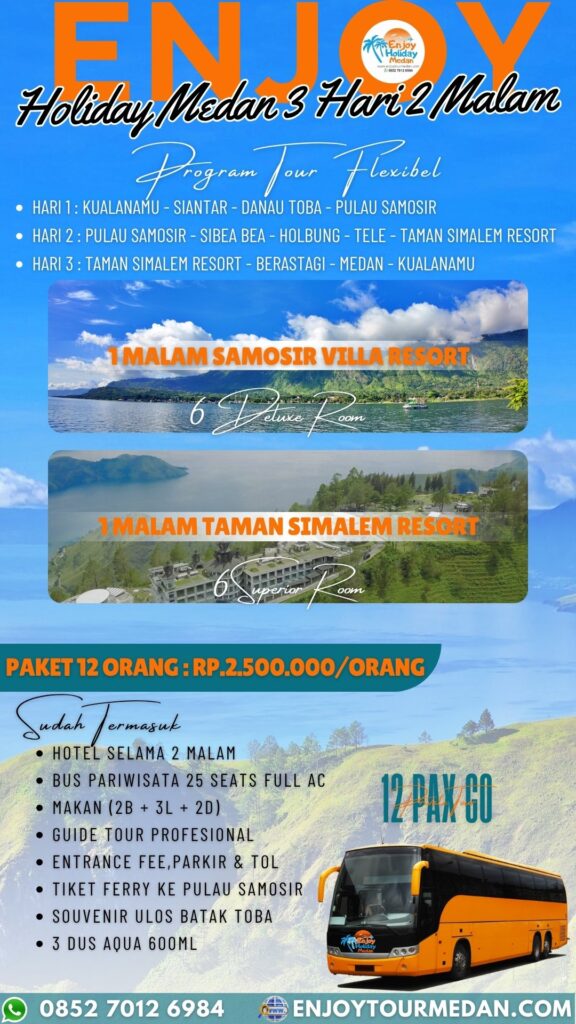 Paket Wisata Danau Toba Dari Jakarta 3 Hari 2 Malam