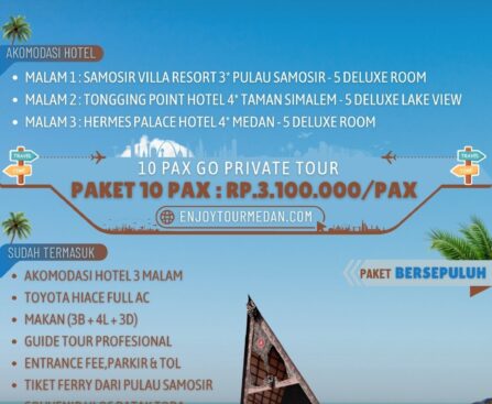 4D3N Paket Wisata Danau Toba Dari Silangit