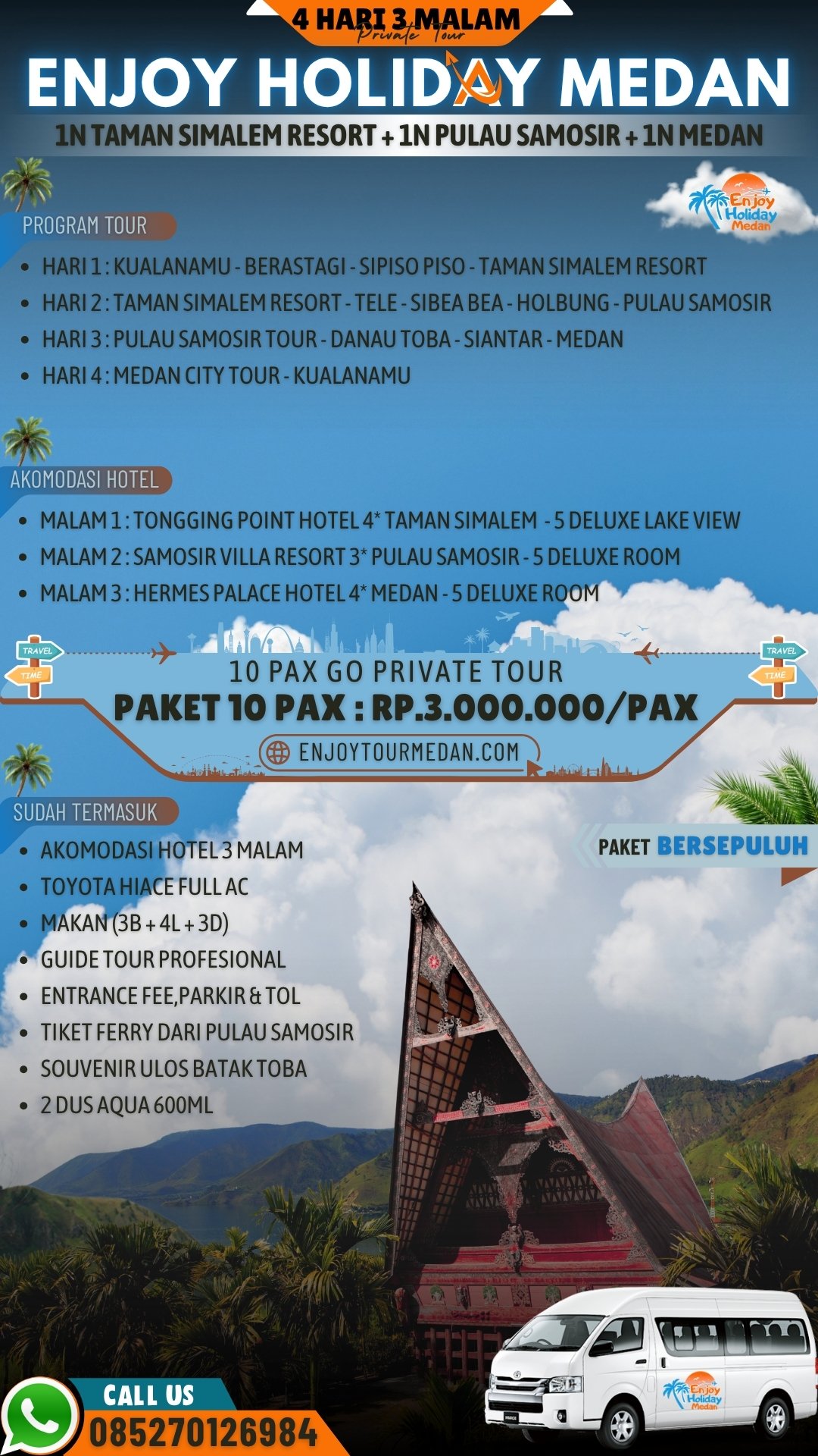 Destinasi Wisata Unggulan Pulau Samosir
