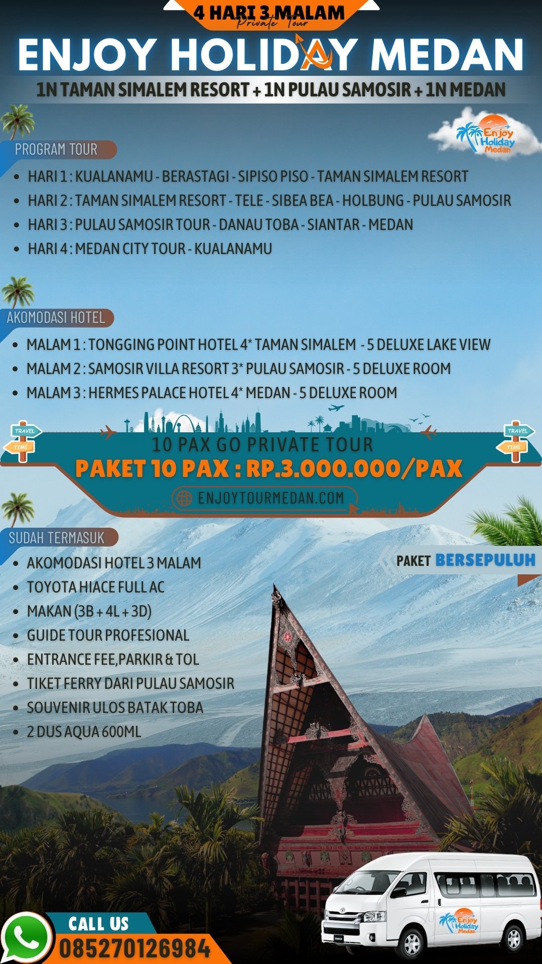 Indahnya Objek Wisata Pulau Samosir