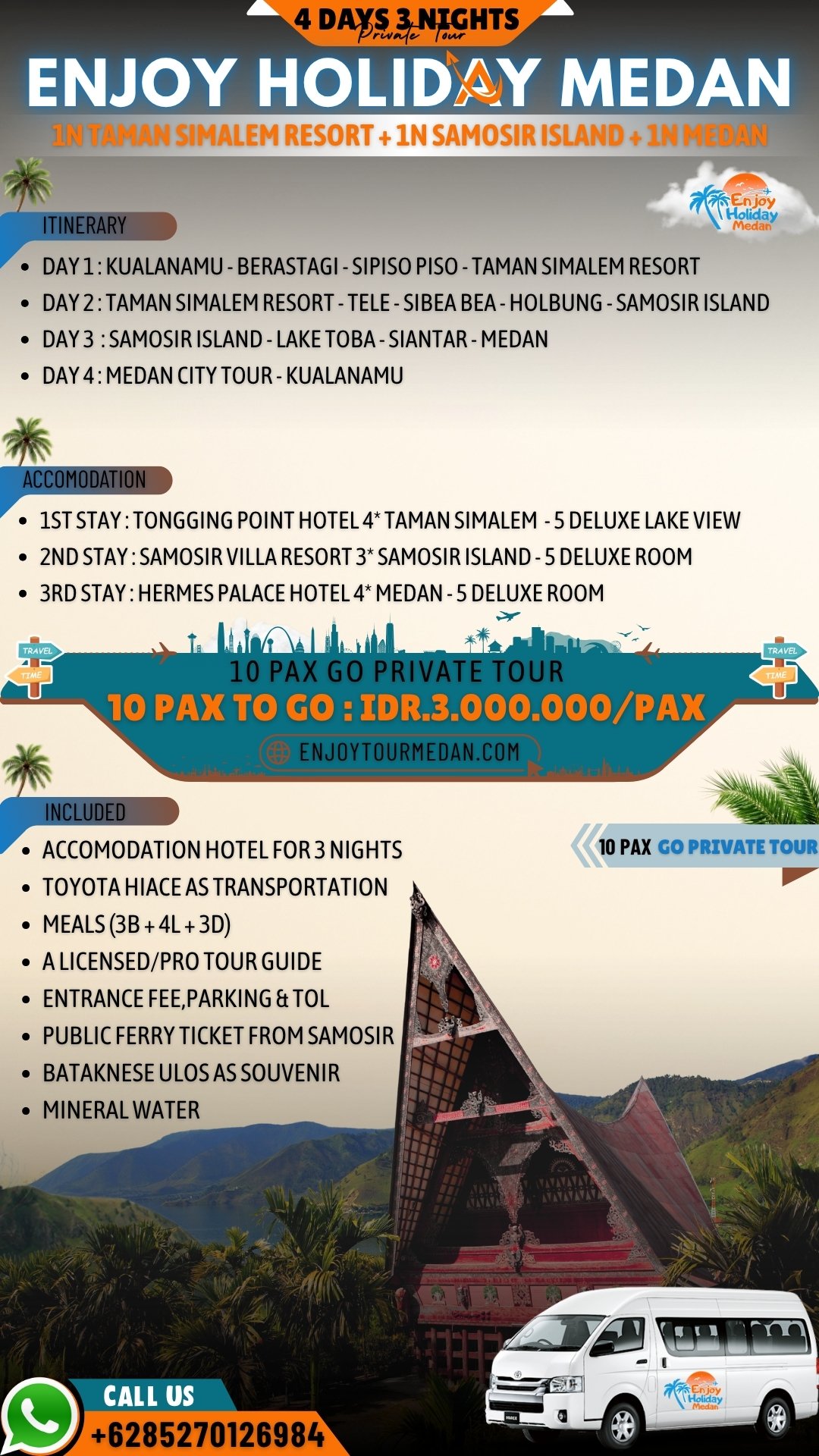 Lake Toba Tour Package Singapore