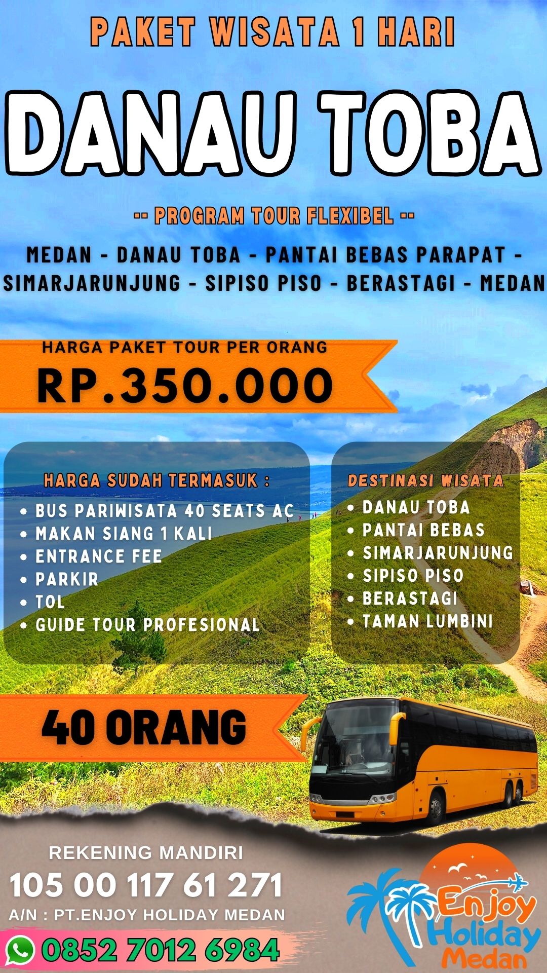 Paket Tour Danau Toba