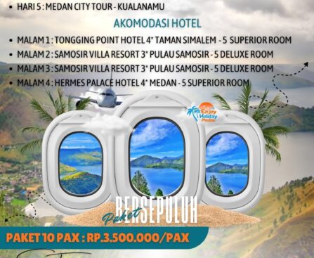 Paket Tour Medan Danau Toba 5 Hari 4 Malam