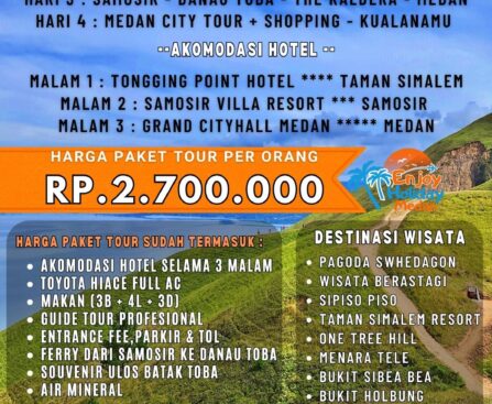 Paket Wisata Samosir 4D3N