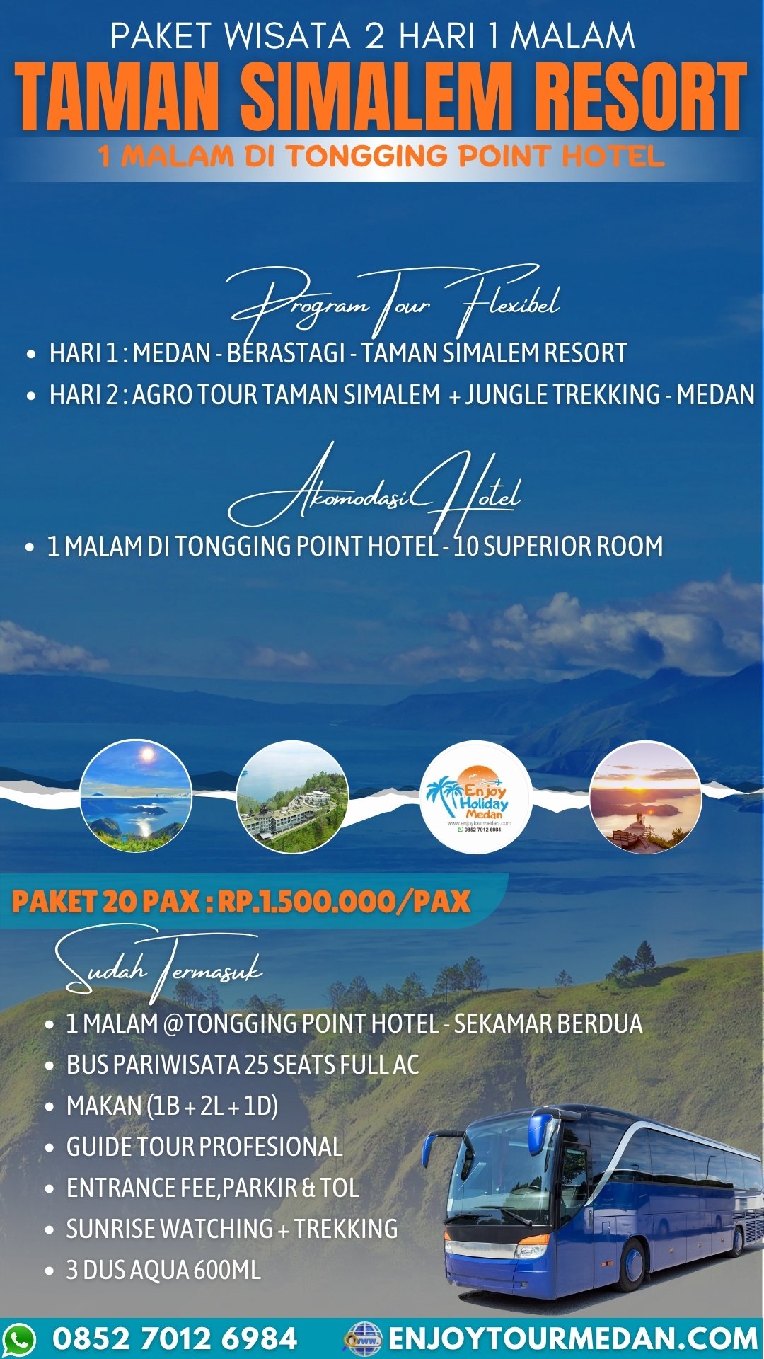 Paket Wisata Taman Simalem Resort 2 Hari