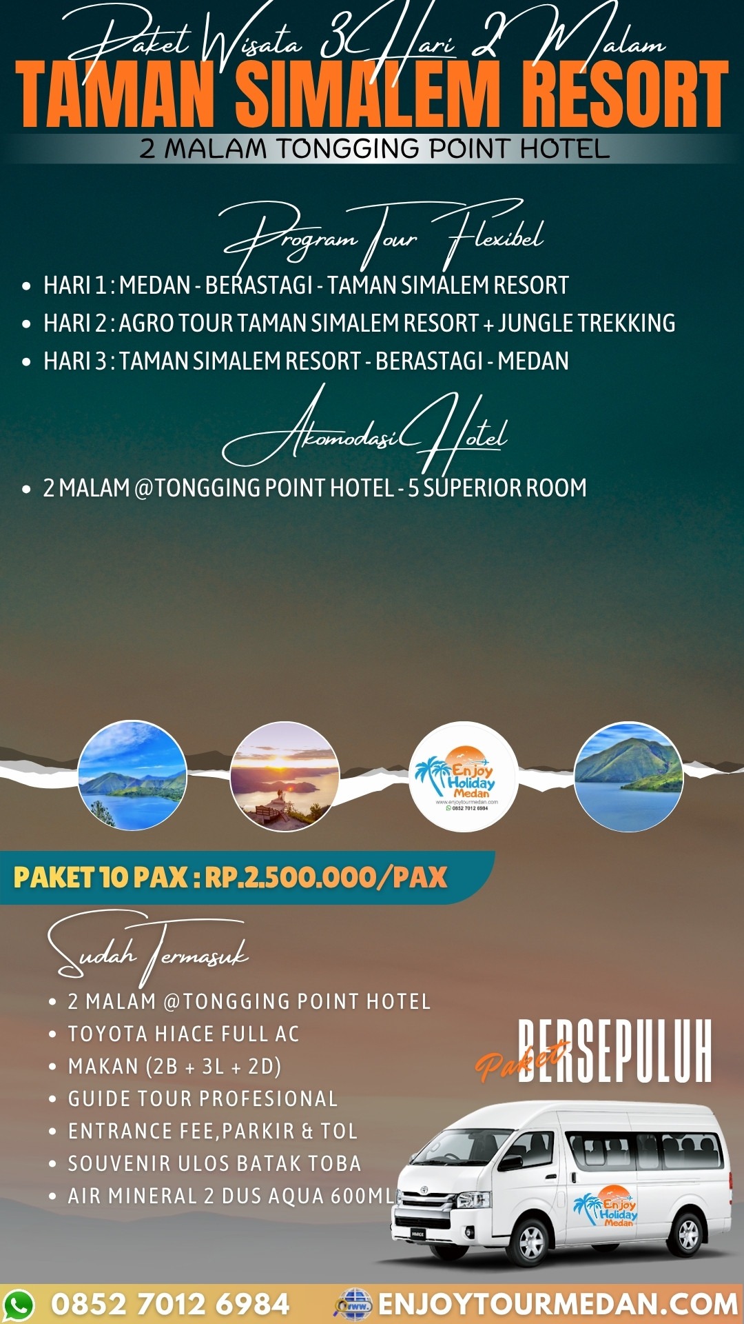 Paket Wisata Taman Simalem Resort 3 Hari 2 Malam