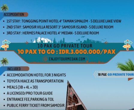 4D3N Medan Lake Toba Private Tour